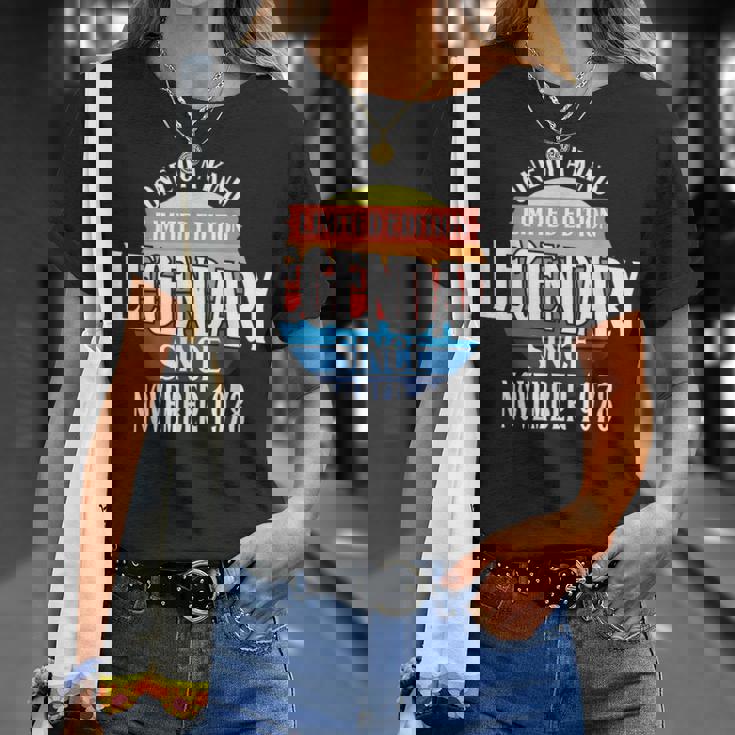 限定版 1978 年 11 月の誕生日以来の伝説 Tシャツ 彼女への贈り物