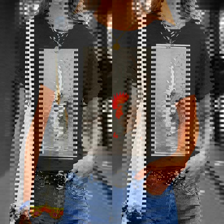 雄鶏と鶏 1900 大原興村 和農場生活 長袖tシャツ Tシャツ 彼女への贈り物