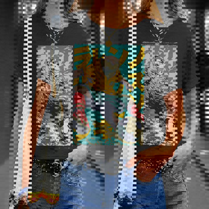 面白い 漫画 アニメ 日本美術 カワウソ サッカー 選手 キッズ 男性 長袖tシャツ Tシャツ 彼女への贈り物