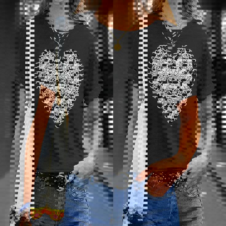 面白いtシャツ パグ 犬 ハート イヌ メンズ 犬好き グッズ かわいい おもしろ 面白い 服 ネタ Tシャツ 彼女への贈り物