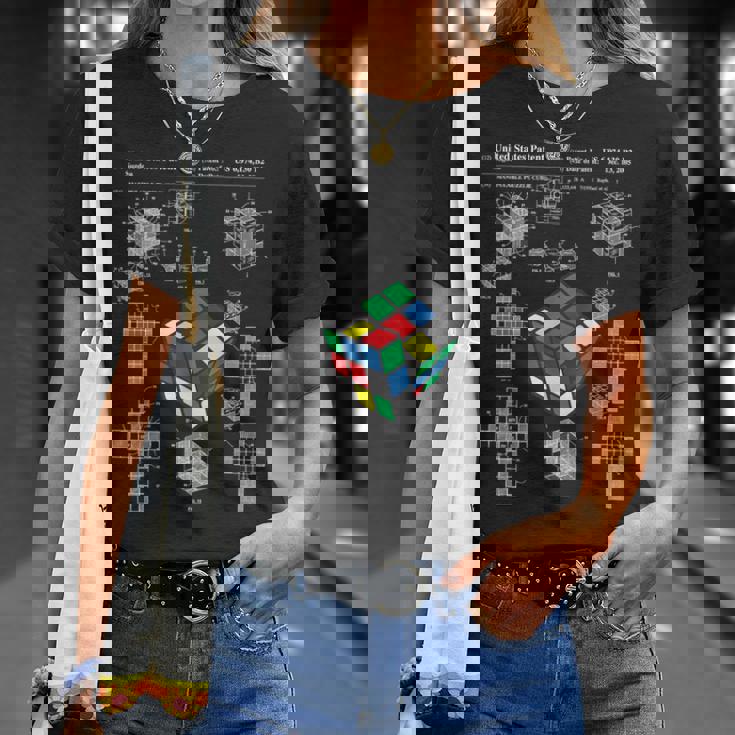 面白いオタク 特許パズルキューブ 数学教師 スピードキューバー オタク Tシャツ 彼女への贈り物