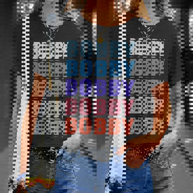 面白いギフト名 ボビー 名前入り Tシャツ 彼女への贈り物