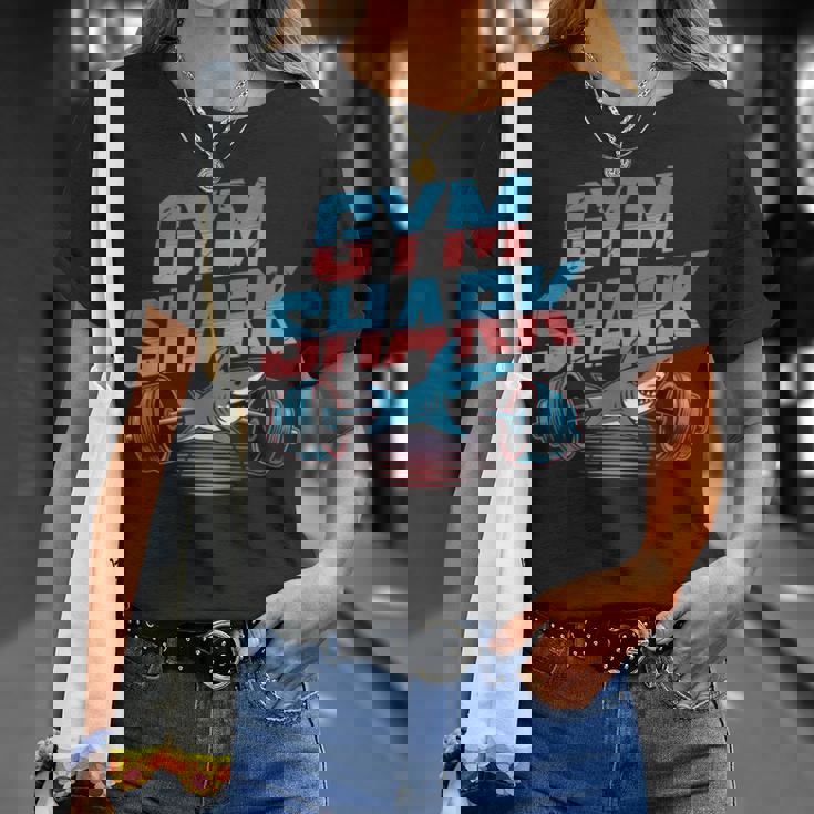 面白いジムシャークシャツ – フィットネス愛好家tシャツ Tシャツ 彼女への贈り物