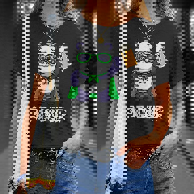 面白いパンダパンダビールドリンカー パンダビール Tシャツ 彼女への贈り物