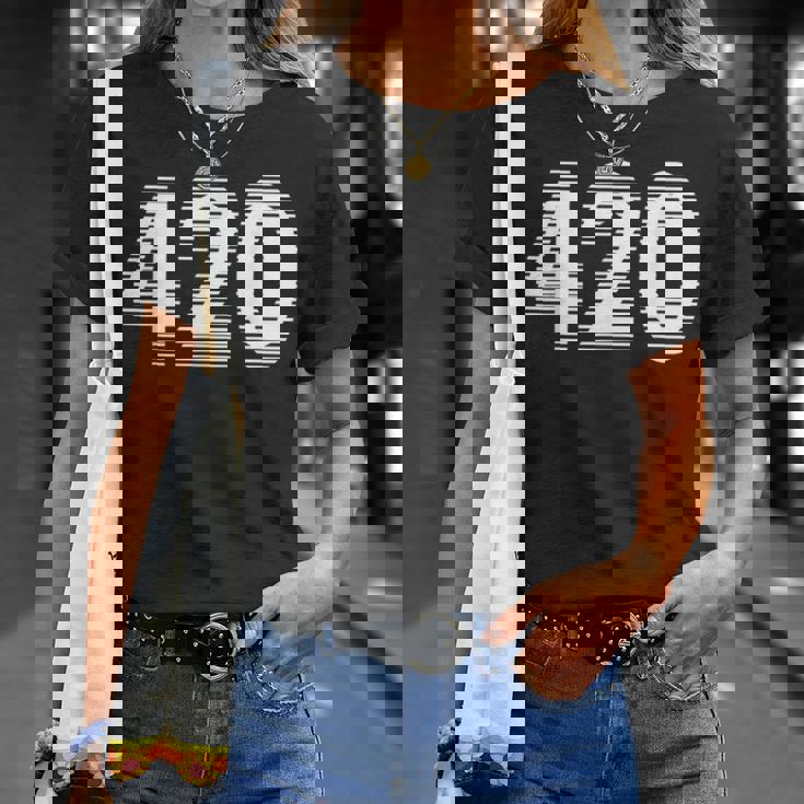 面白いマリファナ-目の錯覚 420 Tシャツ 彼女への贈り物