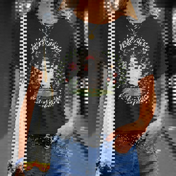 鶏を育てる イエス 賛美 おかしな農家 キリスト教の信仰 Tシャツ 彼女への贈り物