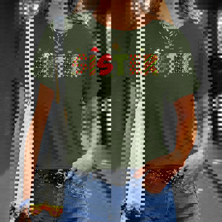 Sister Christmas Matching Christmas Family Party Pajama T-Shirt Gifts for Her