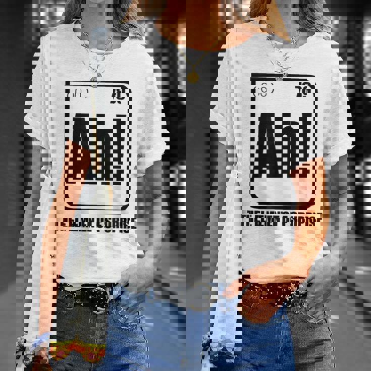Ah The Element Ofurprise 元素周期表 ミーム Tシャツ 彼女への贈り物