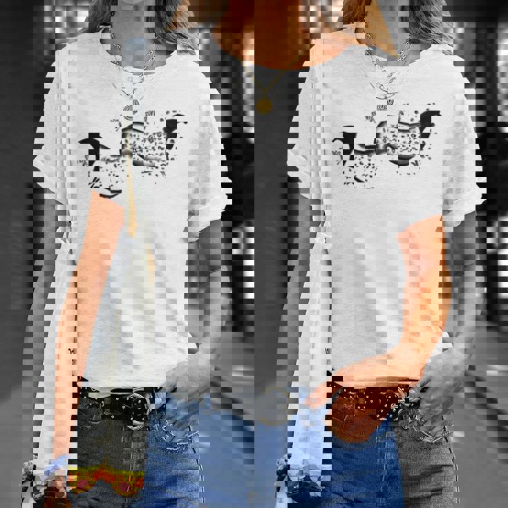 Arte Rupestre De La Edad De Piedra Por Dos Caballos De Pech Merle Manga Larga Camiseta unisex Regalos para ella