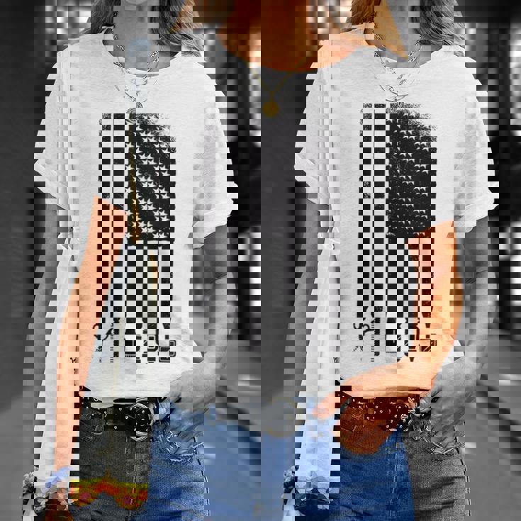 Awesome Barber Usa フラッグ 星 クール コーム ハサミ Tシャツ 彼女への贈り物