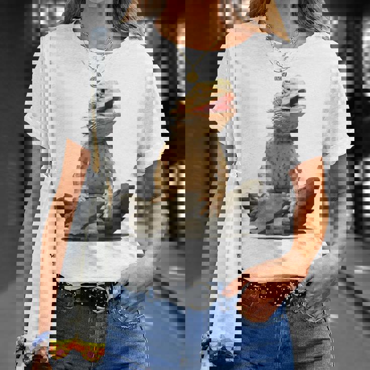 Bearded Dragon Youth Gecko Lizard Animal Tシャツ 彼女への贈り物