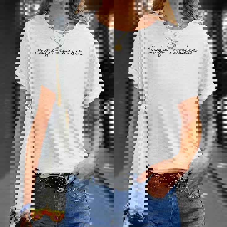 Croque Monsieur フレンチサンドイッチ 食通 かわいい Tシャツ 彼女への贈り物