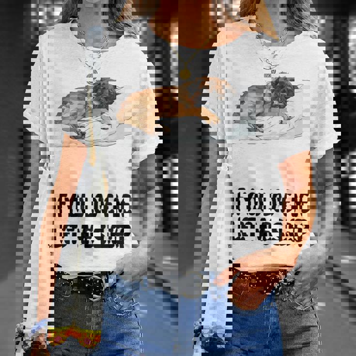 Cute Leonberger If You Love Me Let Meleep パジャマ Tシャツ 彼女への贈り物