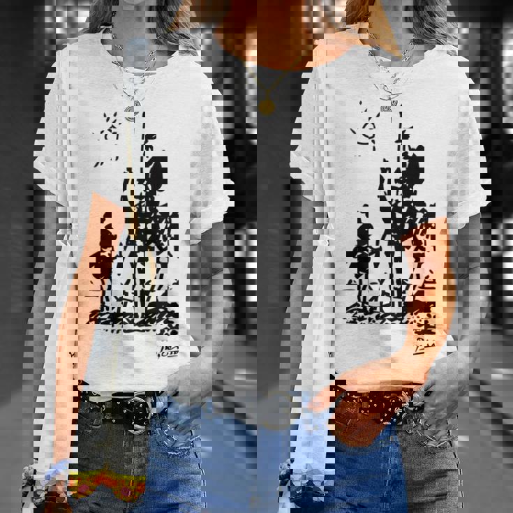 Don Quixote アートワーク 長袖tシャツ Tシャツ 彼女への贈り物