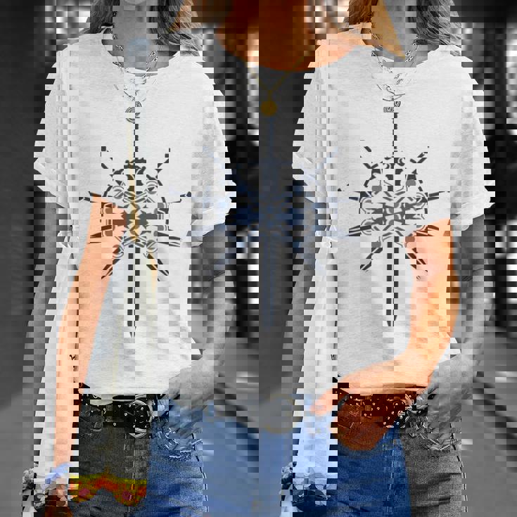 Elímbolo De Doble Ojo Y Espadas Archivotormlight Manga Larga Camiseta unisex Regalos para ella