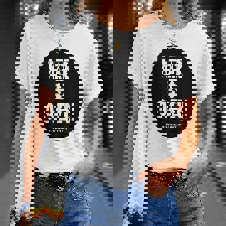 Exclusive War Is Over If You Want It 限定版 Tシャツ 彼女への贈り物