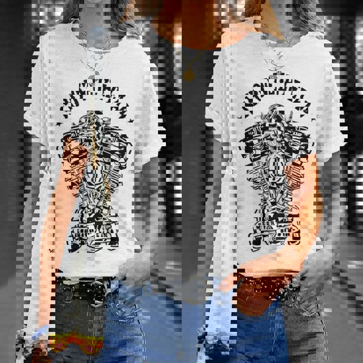 Hdhovelhead アメリカンバイクレジェンドtwin エンジンスカル Tシャツ 彼女への贈り物