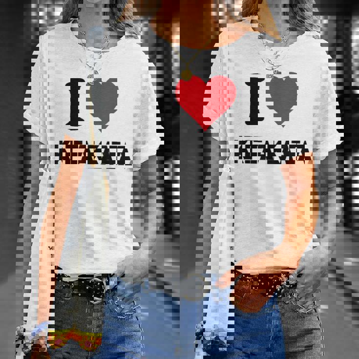 I Heart 喜多方 Japan Love 日本のお土産品 Tシャツ 彼女への贈り物