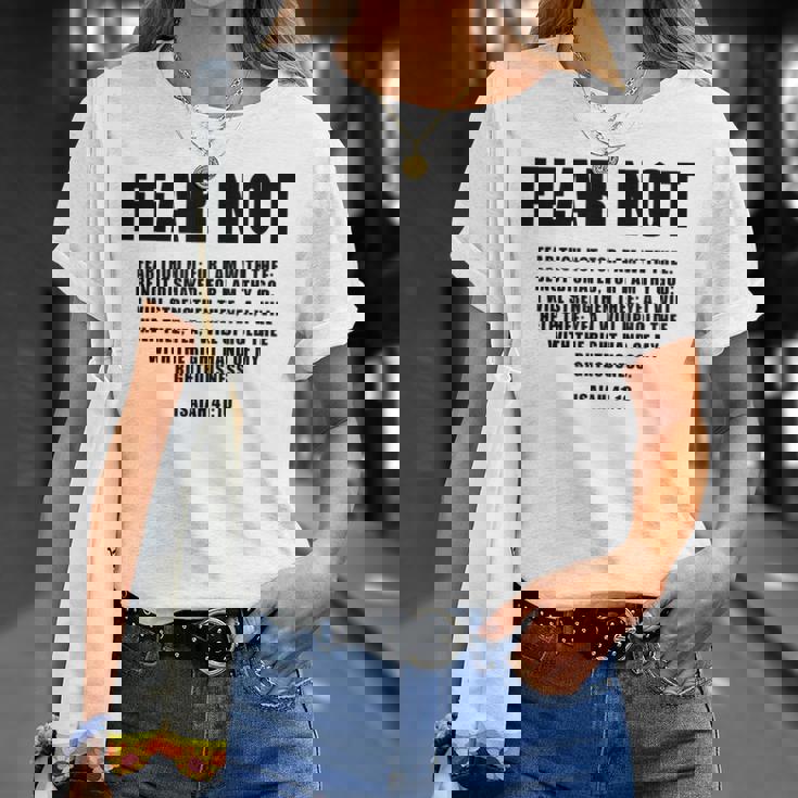 Isaiah 41 Tシャツ 彼女への贈り物