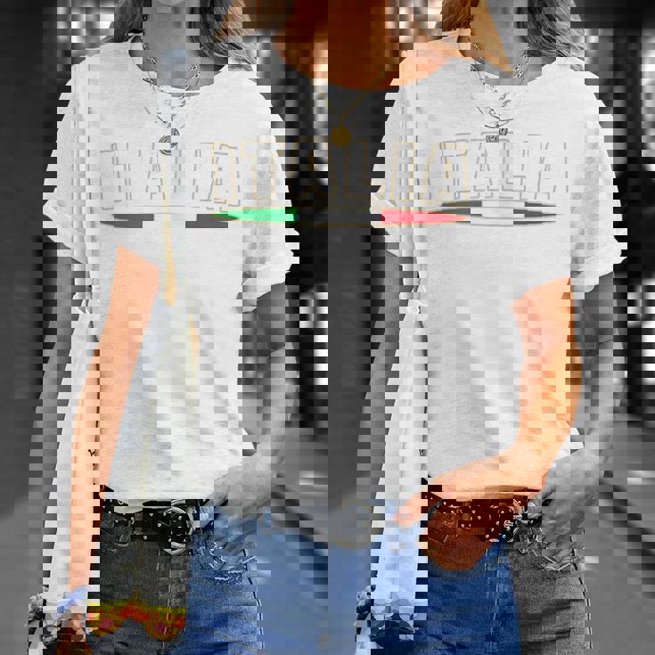 Italia イタリアサッカージャージ イタリア国旗ファン Tシャツ 彼女への贈り物