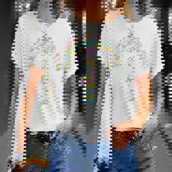 Itfテコンドー-夏のレインボータイダイを行う Tシャツ 彼女への贈り物