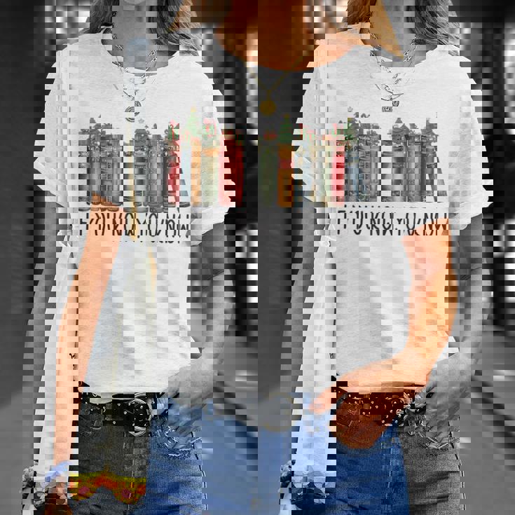 If You Know You Know 6 7 Reading Books Christmas T-Shirt Gifts for Her If You Know You Know 6 7 Reading Books Christmas T-Shirt Gifts for Her