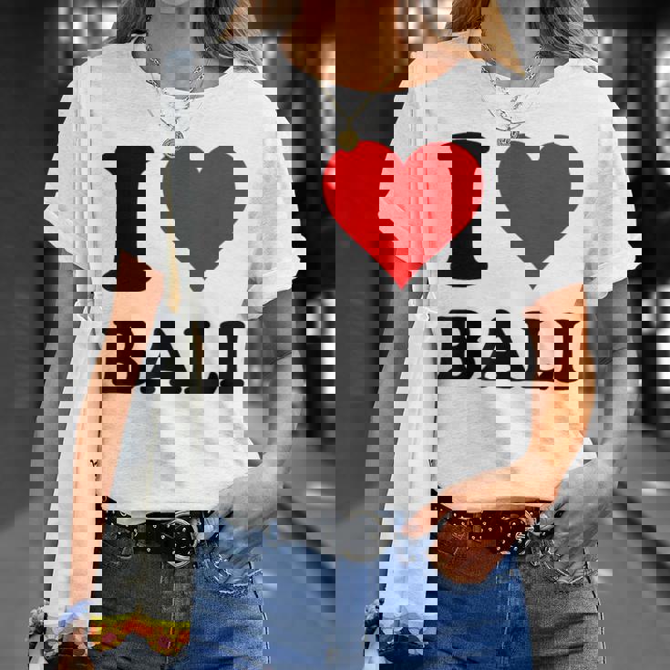 I Love Bali Tシャツ 彼女への贈り物