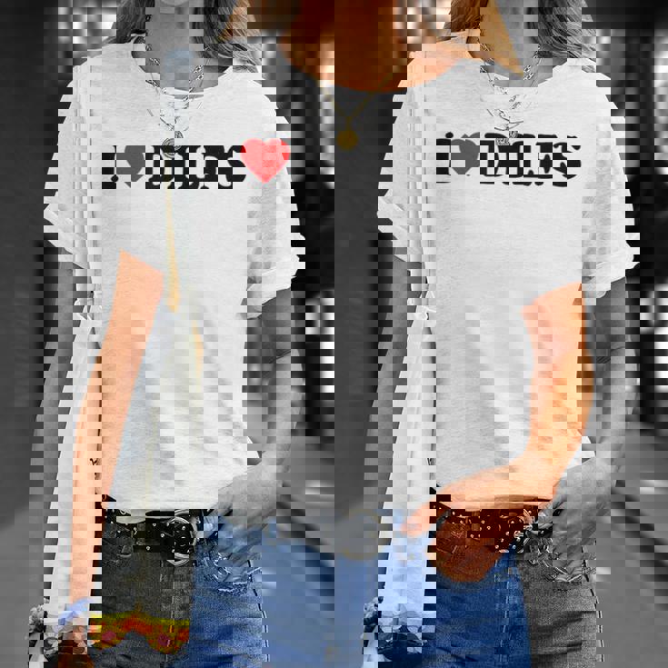 I Love Dilfs · I Love Hot Dads · Dilf Hunter Camiseta unisex Regalos para ella