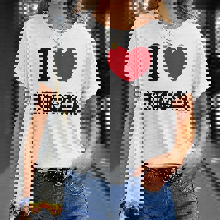 I Love Niigata 新潟大好き Tシャツ 彼女への贈り物