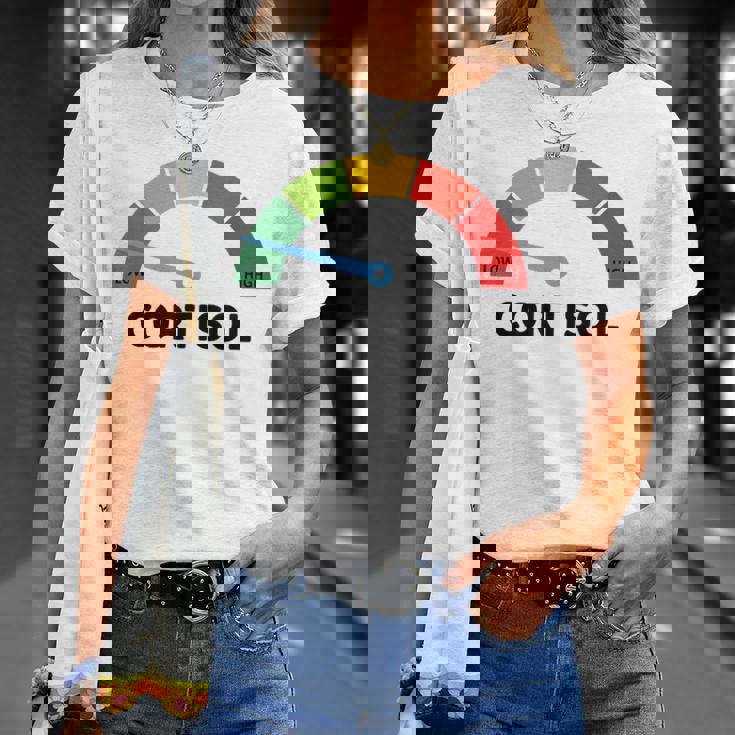 Low Cotisol Maxxing おもしろミーム ソーシャルメディア 自己改善 Tシャツ 彼女への贈り物