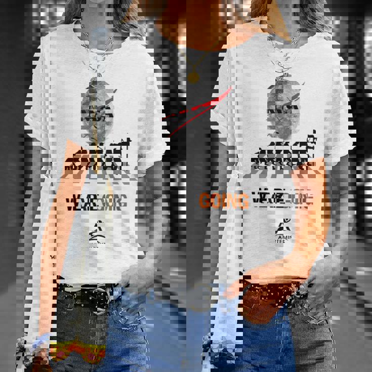 Nasaアルテミス計画 人類の進化 Tシャツ 彼女への贈り物