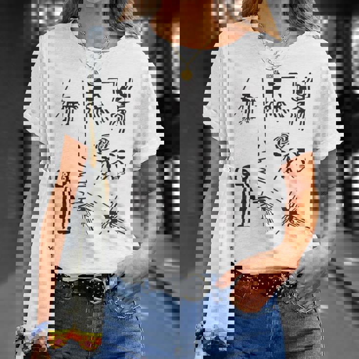 Nazca Lines 古代ufoエイリアン地球外生命アートtシャツ Tシャツ 彼女への贈り物