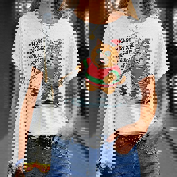 How Many Nights a Week Should You Play Ice Hockey 6 7 T-Shirt Gifts for Her