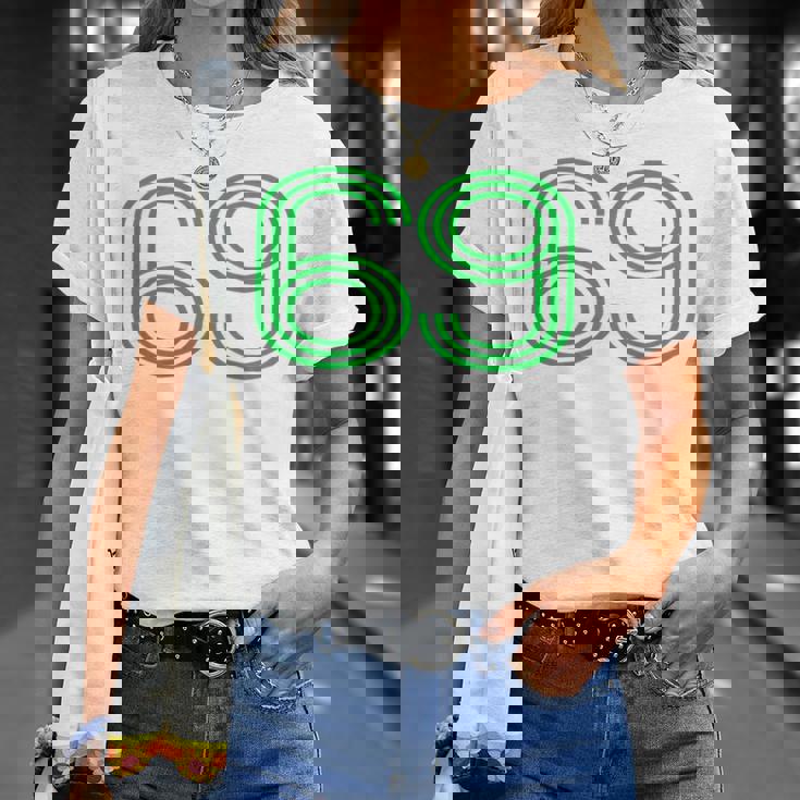 Number 69 シャツ レトロ ユニフォーム ヨーロッパスタイル バックプリント ジャージ Tシャツ 彼女への贈り物