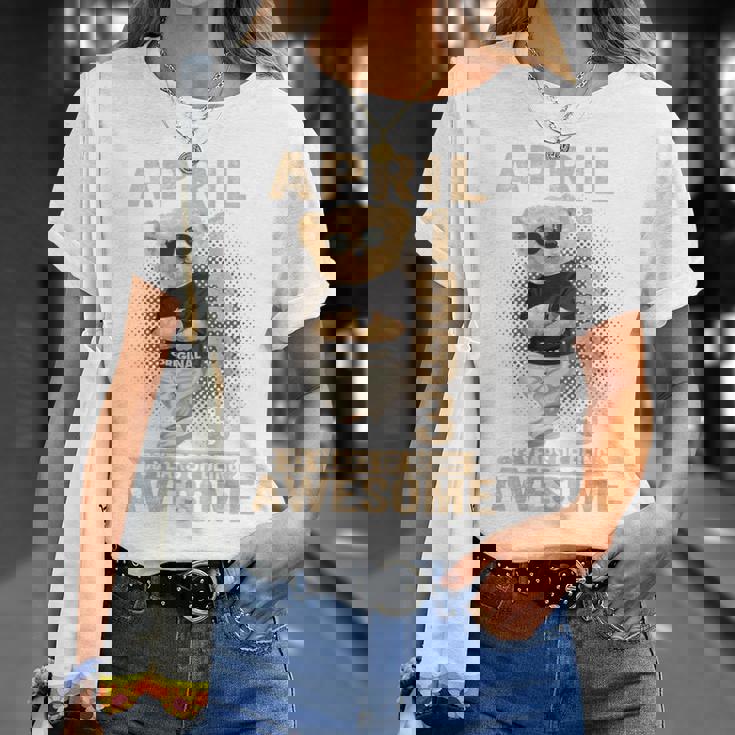 On Back 1993年4月 33歳の誕生日 33歳 テディベア Tシャツ 彼女への贈り物