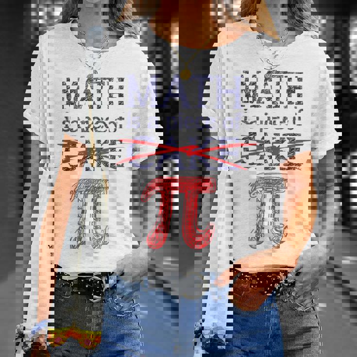 Pi Day Math Is A Piece Of Cake ファニーtシャツ 314用 Tシャツ 彼女への贈り物