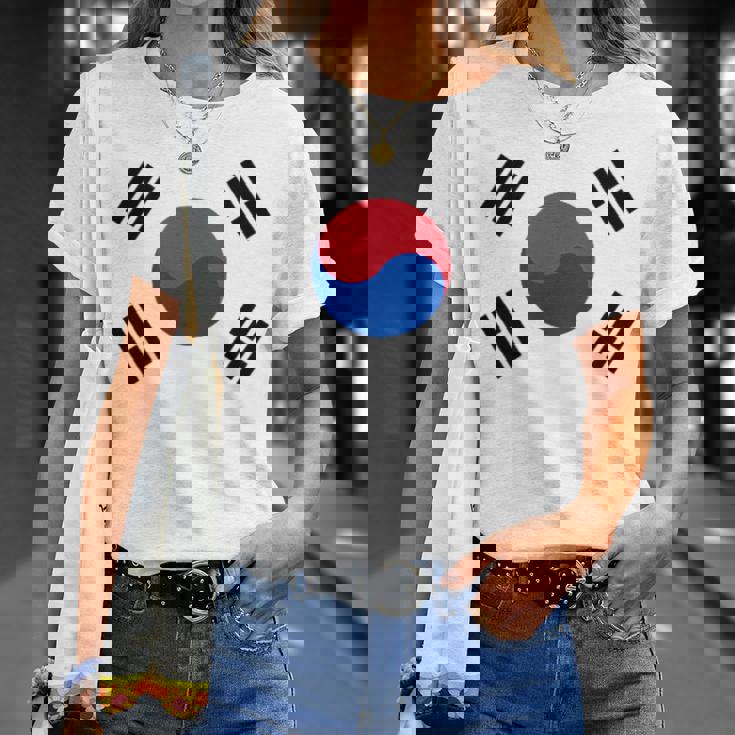 South Korea Korean National Flageoul Tシャツ 彼女への贈り物