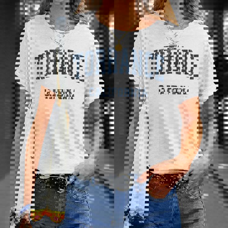 Torrance California Ca ビンテージ アスレチック スポーツデザイン Tシャツ 彼女への贈り物