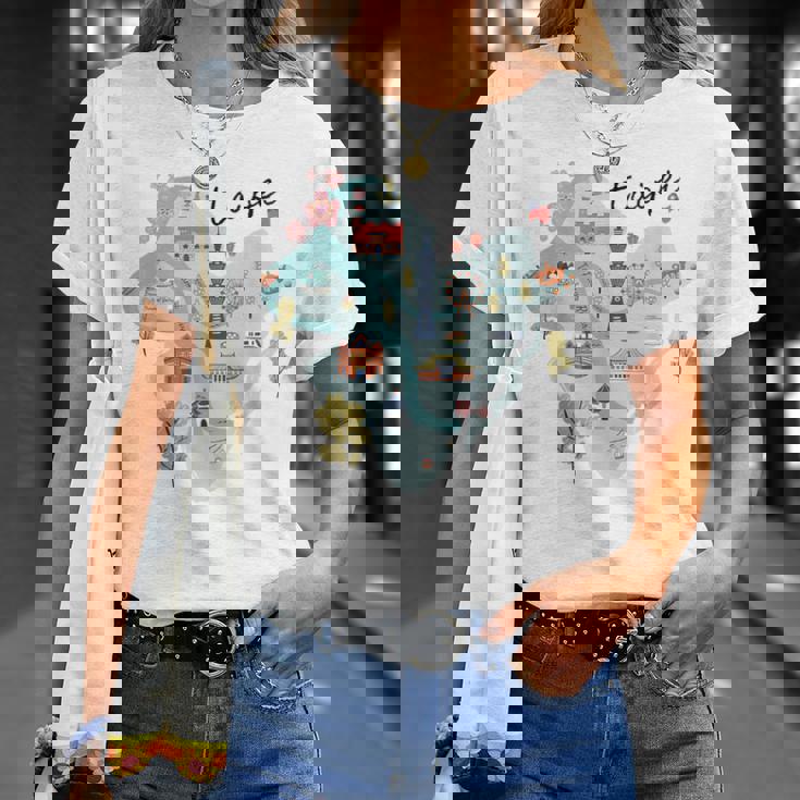 Travel Around Asia 台湾 台北地図 バケーション お土産 Tシャツ 彼女への贈り物