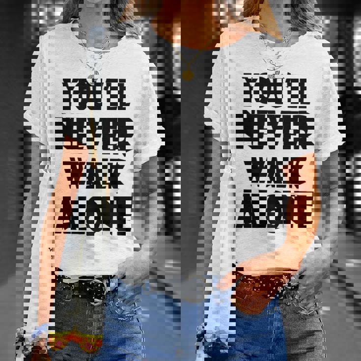 You'll Never Walk Alone 長袖tシャツ Tシャツ 彼女への贈り物