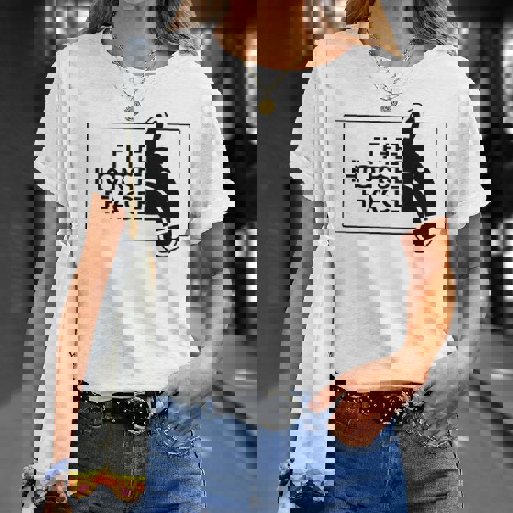 【バックプリント・背中側】ザ・ホース・フェイス The Horse Face 午年 馬 2026 パロディ Tシャツ 彼女への贈り物