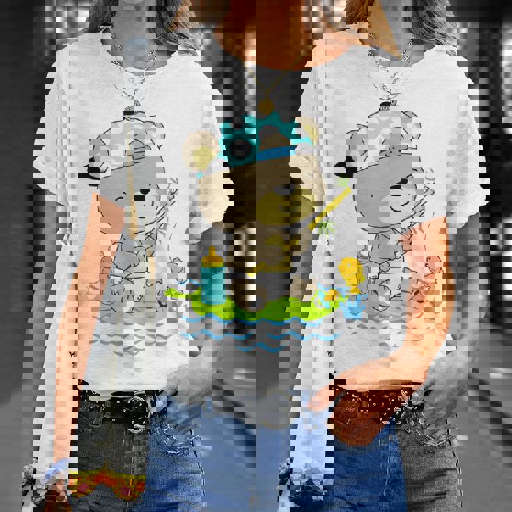 おむつ釣りのベビーベア Tシャツ 彼女への贈り物