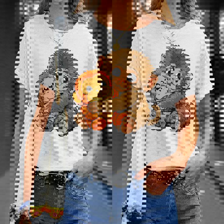 かわいいパンチ君 抱っこぬいぐるみ 赤ちゃん マカク モンキー パンチ Tシャツ 彼女への贈り物