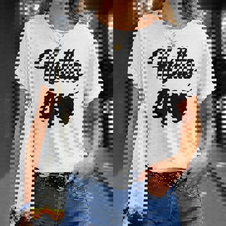 こんにちは40歳 40歳 40歳 誕生日 四十歳 母 Tシャツ 彼女への贈り物