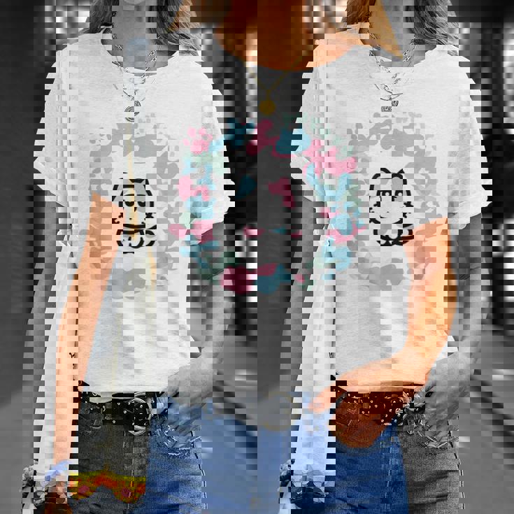 びーえするるる【Bsテレ東公式】カモフラージュ柄tシャツ（ホワイト） Tシャツ 彼女への贈り物