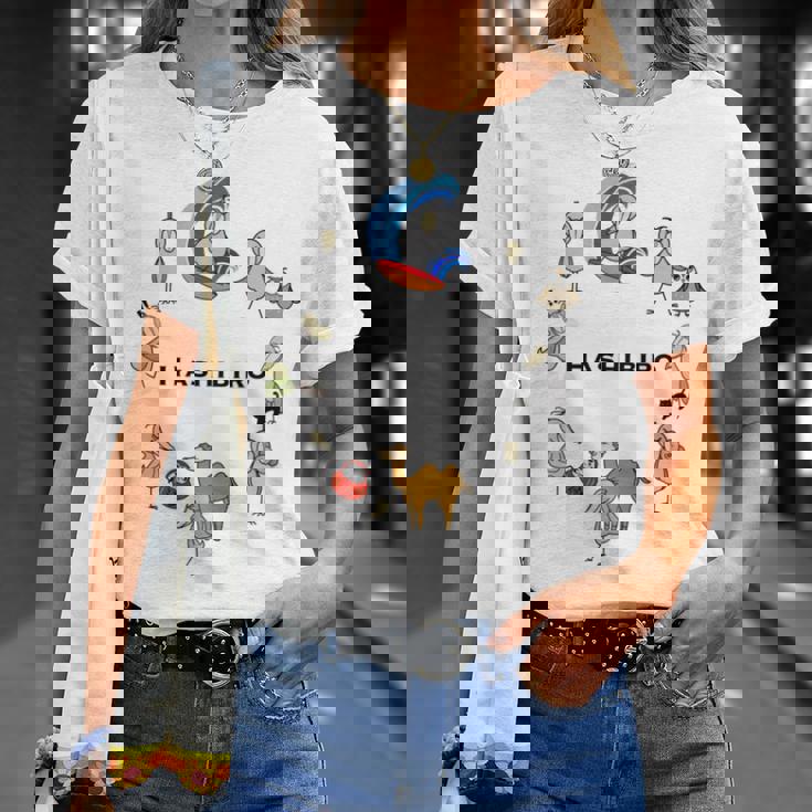 みんな大好きハシビロコウ 動かない鳥 はしび郎クラブtシャツ 絵しりとり遊び どうぶつ Zoo 長袖tシャツ Tシャツ 彼女への贈り物