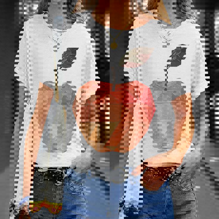 りんご フルーツ モチーフ アート りんご Tシャツ 彼女への贈り物