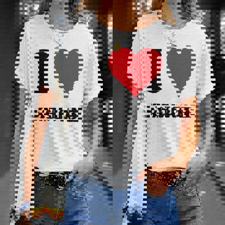 アイハート 春日部ジャパンラブ 日本土産 Tシャツ 彼女への贈り物