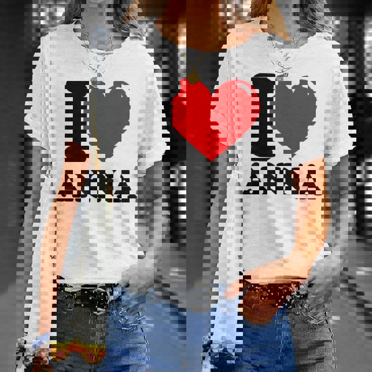 アイ・ラブ・アンナ Tシャツ 彼女への贈り物