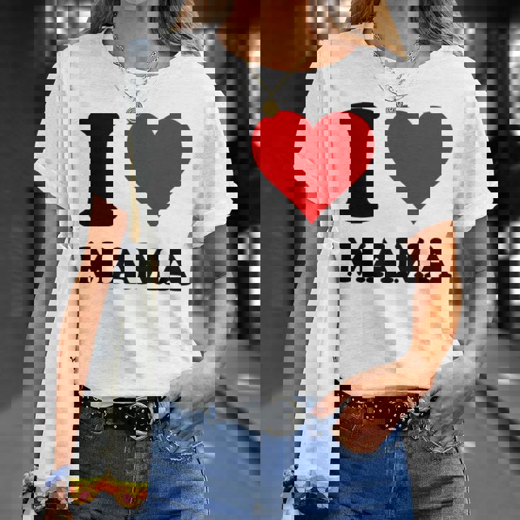 アイ・ラヴ・ママ 長袖tシャツ Tシャツ 彼女への贈り物